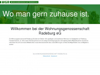 wg-radeburg.de Webseite Vorschau
