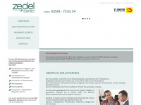 zedel-elektro.de Webseite Vorschau