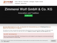zimmerei-wolf.de Webseite Vorschau