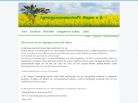 agrargenossenschaft.de Webseite Vorschau