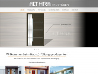 althra.de Webseite Vorschau