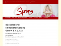 baeckerei-sprung.de Webseite Vorschau
