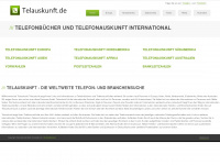 telauskunft.de Webseite Vorschau