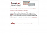intrafax.de Webseite Vorschau