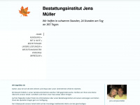 bestattungsinstitut-jens-mueller.de Webseite Vorschau