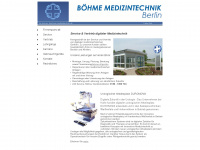 boehme-medizintechnik.de Webseite Vorschau