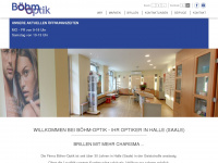 boehm-optik.de Webseite Vorschau