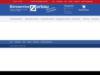 bueroservice-zorbau.de Webseite Vorschau