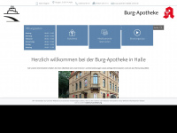 burg-apotheke-halle.de Webseite Vorschau