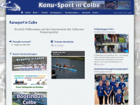kanu-calbe.de Webseite Vorschau