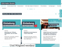 cdu-halle.de Webseite Vorschau