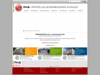 pas-schulen.de Webseite Vorschau