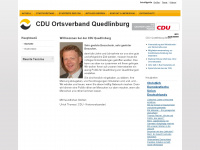 quedlinburg-cdu.de Webseite Vorschau