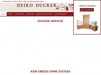 duckek-umzuege.de Webseite Vorschau