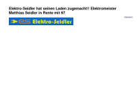 elektro-seidler.de Webseite Vorschau