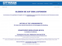 citykran.de Webseite Vorschau