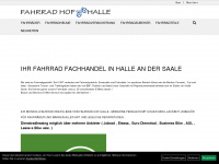 fahrradhof-halle.de Webseite Vorschau