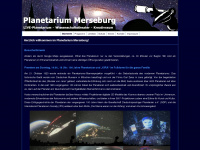 planetarium-merseburg.de Webseite Vorschau