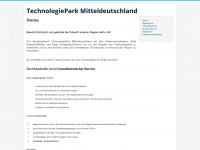 technologiepark-mitteldeutschland.de Webseite Vorschau