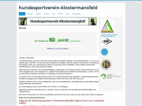 hundesportverein-klostermansfeld.de Webseite Vorschau