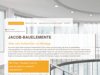 jacob-bauelemente.de Webseite Vorschau