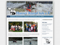 harzer-kanuclub.de Webseite Vorschau