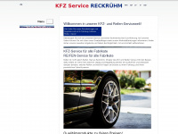 kfz-service-reckruehm.de Webseite Vorschau