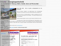 kriener-energiespartechnik.de Webseite Vorschau