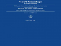 krueger-kfz.de Webseite Vorschau
