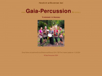 gaia-percussion.de Webseite Vorschau