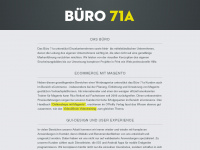 buro71a.de Webseite Vorschau
