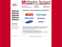 radio-scharf.de Webseite Vorschau