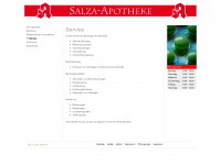salza-apotheke.de Webseite Vorschau