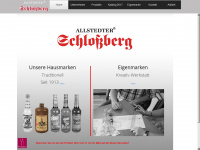 schlossberg-spirituosen.de Webseite Vorschau