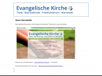 evangelischekirchethale.de Webseite Vorschau