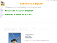 wanzer.de Webseite Vorschau