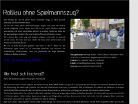 spielmannszug-rosslau.de Webseite Vorschau