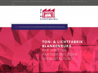 ton-und-lichtfabrik.de Webseite Vorschau