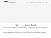 gekab.info Webseite Vorschau