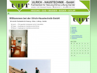 ulrich-haustechnik.de Webseite Vorschau