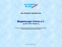 urania-magdeburg.de Webseite Vorschau