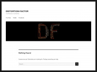 distortion-factor.com Webseite Vorschau