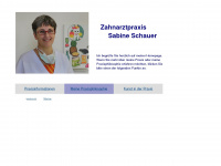 zahnaerztin-schauer.de Webseite Vorschau