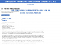 christoph-homberg-transporte.de Webseite Vorschau