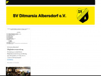 sv-ditmarsia-albersdorf.de Webseite Vorschau