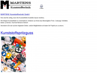 martens-kunststofftechnik.de Webseite Vorschau