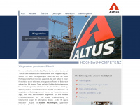 altus-bau.de Webseite Vorschau