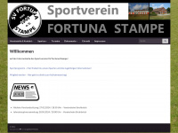 sv-fortuna-stampe.de Webseite Vorschau