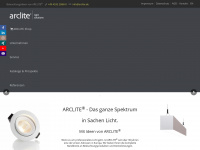 arclite.de Webseite Vorschau