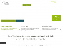 teehaus-janssen.de Webseite Vorschau